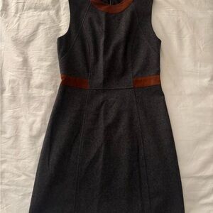 Judith & Charlie’s Dress - Gray with Rust Details